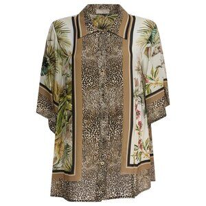 Elie Saab Savannah Print Shirt tag size 40 Women